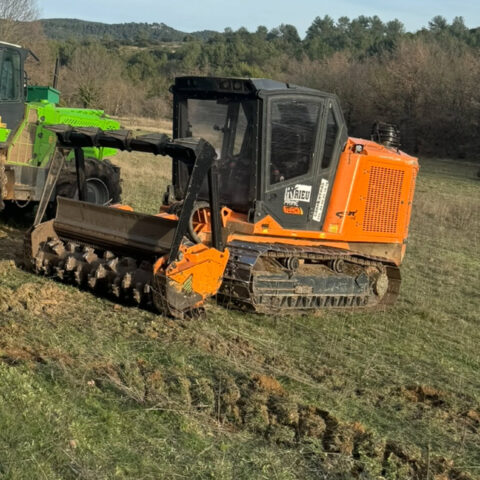 Broyeur forestier utilisé sur nos chantiers